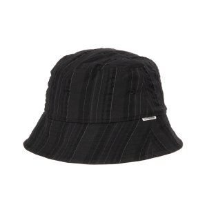 画像: COOTIE PRODUCTIONS/Stripe Sucker Cloth Bucket Hat（Black）［ストライプサッカーバケットハット-23春夏］