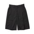 画像1: COOTIE PRODUCTIONS/C/R Twill Raza 1Tuck Shorts（Black）［C/Rツイルワンタックショーツ-23春夏］ (1)