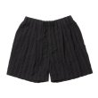 画像1: COOTIE PRODUCTIONS/Stripe Sucker Cloth 2 Tuck Easy Shorts（Black）［ストライプサッカーツータックショーツ-23春夏］ (1)