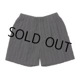 画像: COOTIE PRODUCTIONS/Stripe Sucker Cloth 2 Tuck Easy Shorts（Black）［ストライプサッカーツータックショーツ-23春夏］