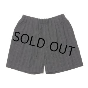 画像: COOTIE PRODUCTIONS/Stripe Sucker Cloth 2 Tuck Easy Shorts（Black）［ストライプサッカーツータックショーツ-23春夏］