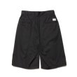 画像2: COOTIE PRODUCTIONS/C/R Twill Raza 1Tuck Shorts（Black）［C/Rツイルワンタックショーツ-23春夏］ (2)