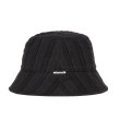 画像2: COOTIE PRODUCTIONS/Stripe Sucker Cloth Bucket Hat（Black）［ストライプサッカーバケットハット-23春夏］ (2)