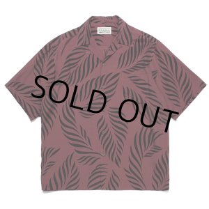 画像: WACKO MARIA/LEAF HAWAIIAN SHIRT（BURGUNDY）［リーフハワイアンシャツ-23春夏］