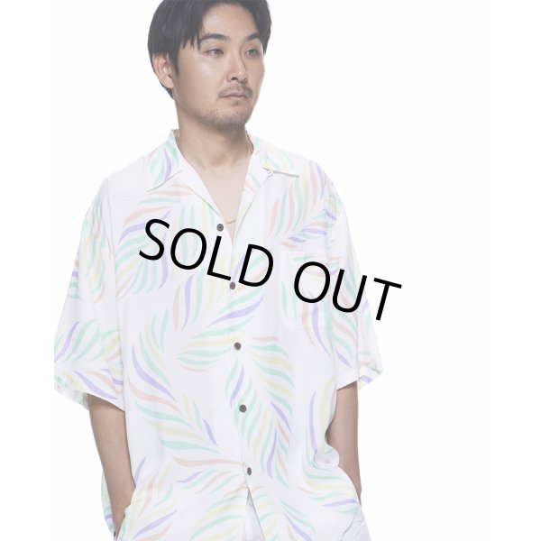 画像3: WACKO MARIA/LEAF HAWAIIAN SHIRT（WHITE）［リーフハワイアンシャツ-23春夏］ (3)