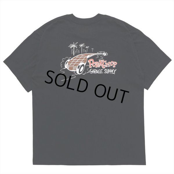 画像1: PORKCHOP/PC ROD TEE（BLACK）［プリントT-23春夏］ (1)