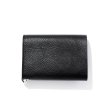 画像2: CALEE/SILVER STAR CONCHO FLAP LEATHER HALF WALLET（BLACK）［レザーハーフウォレット-24秋冬］ (2)