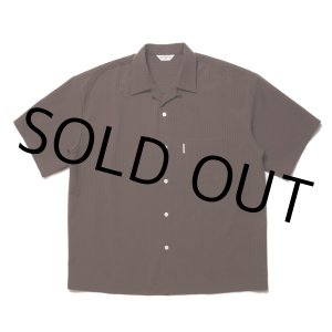 画像: COOTIE PRODUCTIONS/T/W Sucker Open Collar S/S Shirt（Brown）［T/Wサッカーオープンカラーシャツ-23春夏］