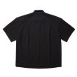 画像2: COOTIE PRODUCTIONS/T/W Sucker Open Collar S/S Shirt（Black）［T/Wサッカーオープンカラーシャツ-23春夏］ (2)