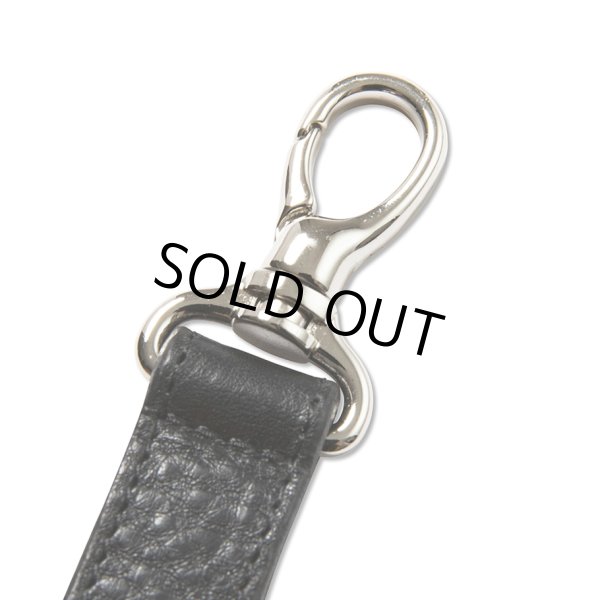 画像3: CALEE/SILVER STAR CONCHO LEATHER KEY RING ＜TYPE B＞（BLACK）［レザーキーリング-24春夏］ (3)