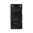 画像3: CALEE/SILVER STAR CONCHO FLAP LEATHER HALF WALLET（BLACK）［レザーハーフウォレット-23秋冬］ (3)