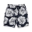 画像1: 【40%OFF】RATS/ZIP COTTON SHORTS PRINT（BLACK）［ジップコットンショーツ-23春夏］ (1)