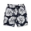 画像1: RATS/ZIP COTTON SHORTS PRINT（BLACK） 【30%OFF】［ジップコットンショーツ-23春夏］ (1)