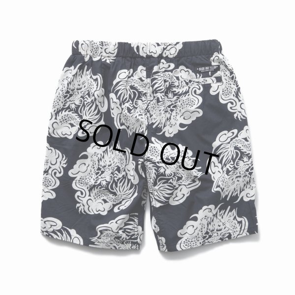 画像2: 【40%OFF】RATS/ZIP COTTON SHORTS PRINT（BLACK）［ジップコットンショーツ-23春夏］ (2)