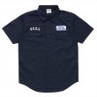 画像1: PORKCHOP/ROUNDED WAPPEN WORK SHIRT（DARK NAVY）［ワッペンワークシャツ-23春夏］ (1)