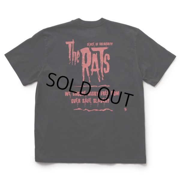 画像2: RATS/The RATS TEE（BLACK/RED）［プリントT-23春夏］ (2)