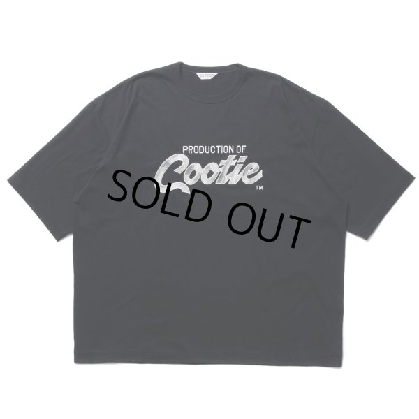 画像1: COOTIE PRODUCTIONS/Embroidery Oversized S/S Tee（PRODUCTION OF COOTIE）（Black）［オーバーサイズT-23秋冬］ (1)