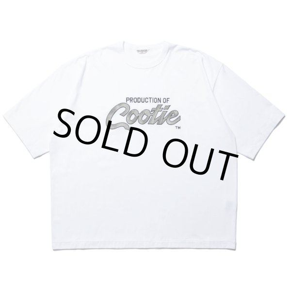 画像1: COOTIE PRODUCTIONS/Embroidery Oversized S/S Tee（PRODUCTION OF COOTIE）（Off White）［オーバーサイズT-23秋冬］ (1)