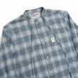 画像3: DAIRIKU/Ribbon Tie Check Shirt（Aqua） 【30%OFF】［リボンタイチェックシャツ-23秋冬］ (3)