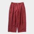 画像1: TIGHTBOOTH/CHECKER PLATE BAGGY SLACKS（Red） 【40%OFF】［チェッカープレートバギースラックス-23春夏］ (1)