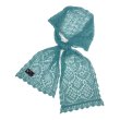 画像1: DAIRIKU/Lace Muffler（Aqua） 【40%OFF】［レースマフラー-23秋冬］ (1)