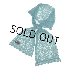 画像: DAIRIKU/Lace Muffler（Aqua） 【40%OFF】［レースマフラー-23秋冬］