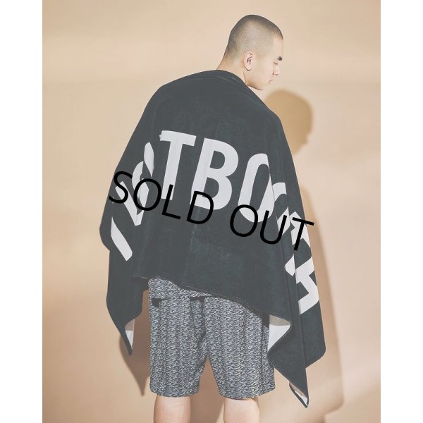 画像5: TIGHTBOOTH/LOGO BEACH TOWEL（Black） 【20%OFF】［ビーチタオル-23夏］ (5)