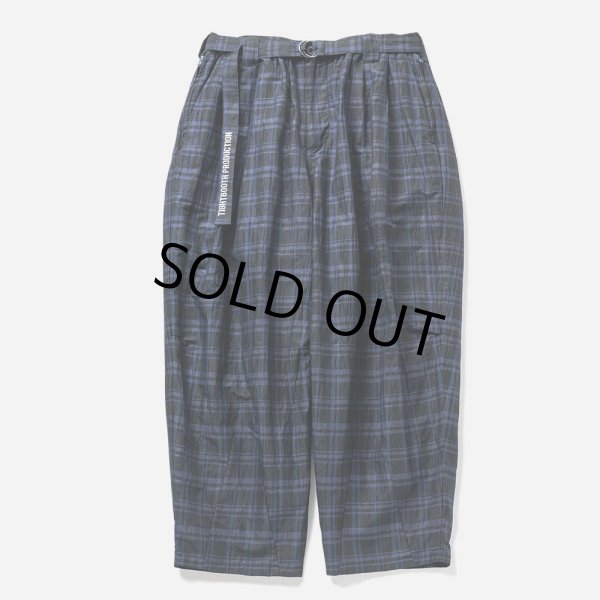 画像1: TIGHTBOOTH/FURROW BALLOON PANTS（Blue Plaid）［ファロウバルーンパンツ-23夏］ (1)