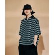画像10: TIGHTBOOTH/BORDER OPEN POLO（Black） 【40%OFF】［ボーダーオープンポロ-23夏］ (10)