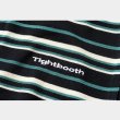 画像4: TIGHTBOOTH/BORDER OPEN POLO（Black） 【40%OFF】［ボーダーオープンポロ-23夏］ (4)