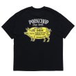 画像1: PORKCHOP/PORK BACK TEE（BLACK）［プリントT-23春夏］ (1)