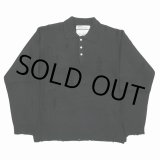 画像: DAIRIKU/Fulling Damage Tite Polo Knit（Black） 【40%OFF】［ダメージポロニット-23秋冬］