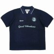 画像1: DAIRIKU/Lame Soccer Uniform Knit Pullover（Navy）［ラメサッカーユニフォームニット-23秋冬］ (1)
