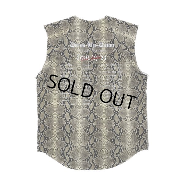 画像2: 【40%OFF】DAIRIKU/"Python" No-Sleeve Tour Tee（Python）［ノースリーブツアーT-23秋冬］ (2)