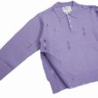 画像4: DAIRIKU/Fulling Damage Tite Polo Knit（Purple） 【30%OFF】［ダメージポロニット-23秋冬］ (4)