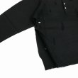 画像4: DAIRIKU/Fulling Damage Tite Polo Knit（Black） 【30%OFF】［ダメージポロニット-23秋冬］ (4)