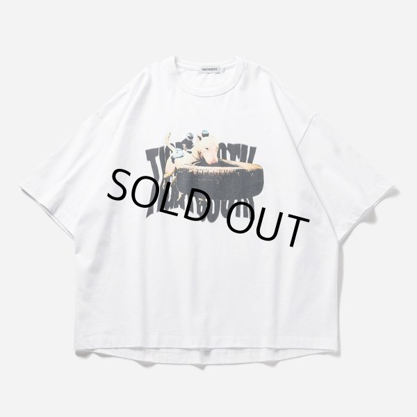 画像1: TIGHTBOOTH/BITE IT T-SHIRT（White） 【30%OFF】［プリントT-23夏］ (1)