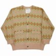画像1: 【40%OFF】DAIRIKU/Mohair Border Cardigan（Beige & Green）［モヘアボーダーカーディガン-23秋冬］ (1)