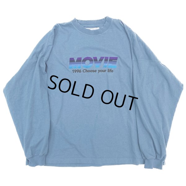 画像1: DAIRIKU/"MOVIE" Tee（Aqua）［刺繍長袖T-23秋冬］ (1)
