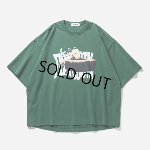 画像1: TIGHTBOOTH/BITE IT T-SHIRT（Green）［プリントT-23夏］ (1)