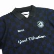 画像3: DAIRIKU/Lame Soccer Uniform Knit Pullover（Navy Check）［ラメサッカーユニフォームニット-23秋冬］ (3)