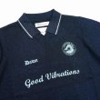 画像3: DAIRIKU/Lame Soccer Uniform Knit Pullover（Navy）［ラメサッカーユニフォームニット-23秋冬］ (3)