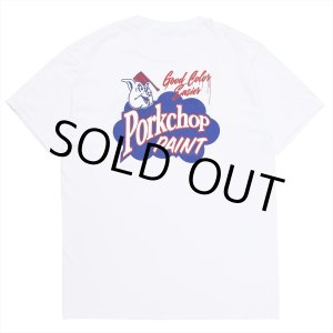 画像: PORKCHOP/PORKCHOP PAINT TEE（WHITE）［プリントT-23春夏］