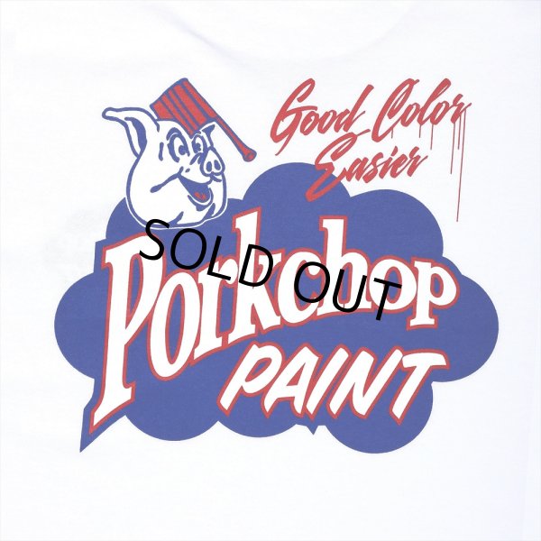画像4: PORKCHOP/PORKCHOP PAINT TEE（WHITE）［プリントT-23春夏］ (4)