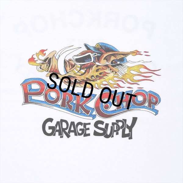 画像3: PORKCHOP/WILD PORK TEE（WHITE）［プリントT-23秋冬］ (3)