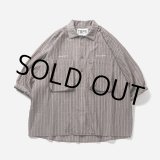 画像: TIGHTBOOTH/STRIPE BIG SHIRT（Brown）［ストライプビッグシャツ-23夏］