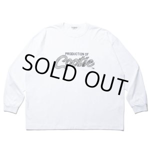 画像: COOTIE PRODUCTIONS/Embroidery Oversized L/S Tee（PRODUCTION OF COOTIE）（Off White）［オーバーサイズ長袖T-23秋冬］