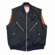 画像1: 【40%OFF】DAIRIKU/"Terri" Flight Vest（Navy）［フライトベスト-23秋冬］ (1)