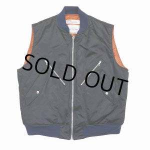 画像: 【40%OFF】DAIRIKU/"Terri" Flight Vest（Navy）［フライトベスト-23秋冬］