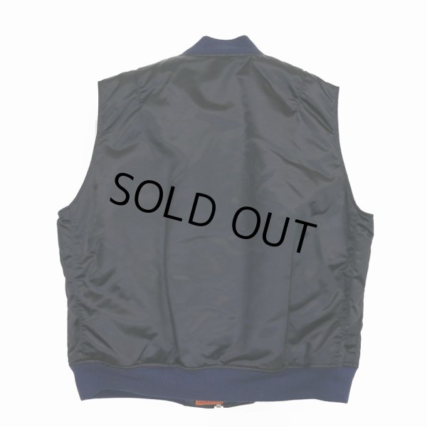 画像2: 【40%OFF】DAIRIKU/"Terri" Flight Vest（Navy）［フライトベスト-23秋冬］ (2)